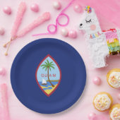 Guam Flag Papieren Bordje (Feest)