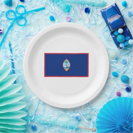 Guam Flag Papieren Bordje (Feest)