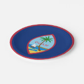 Guam flag  papieren bordje (Gekanteld)