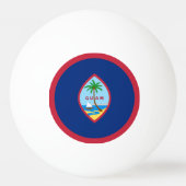 Guam Flag Pingpongbal (Achterkant)