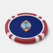 Guam Flag Poker Chips (Enkel)