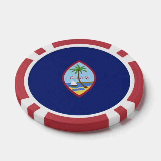 Guam Flag Poker Chips