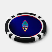 Guam Flag Poker Chips