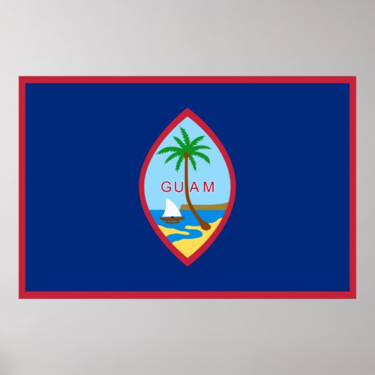 Guam Flag Poster (Voorkant)