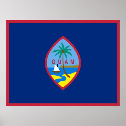 Guam Flag Poster (Voorkant)