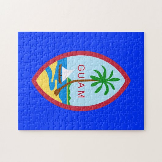 Guam Flag Puzzle Legpuzzel (Horizontaal)