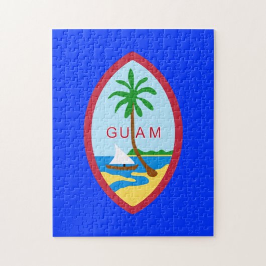 Guam Flag Puzzle Legpuzzel (Verticaal)