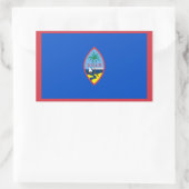 Guam Flag Rechthoekige Sticker (Tas)