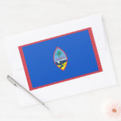 Guam Flag Rechthoekige Sticker (Envelop)