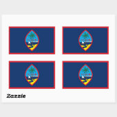 Guam Flag Rechthoekige Sticker (Vel)