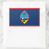 Guam Flag Rechthoekige Sticker (Tas)