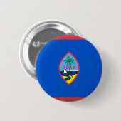Guam Flag Ronde Button 5,7 Cm (Voorkant /achterkant)