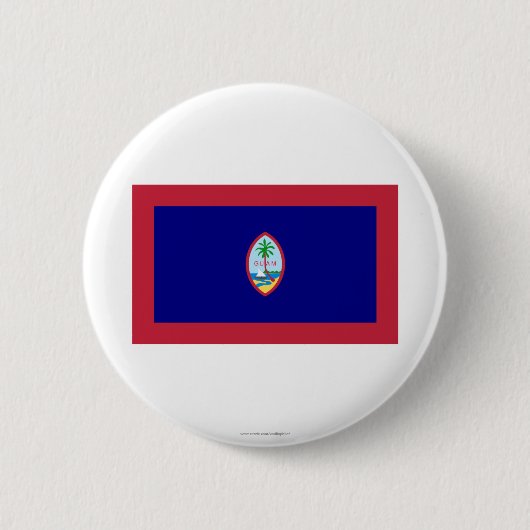 Guam Flag Ronde Button 5,7 Cm (Voorkant)
