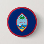 Guam Flag Ronde Button 5,7 Cm (Voorkant)