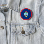 Guam Flag Ronde Button 5,7 Cm (In situ)