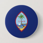 Guam Flag Ronde Button 7,6 Cm (Voorkant)