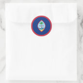 Guam Flag Ronde Sticker (Tas)