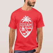 Guam Flag Seal USA 671 | Guamanian Mannen Chamorro T-shirt (Voorkant)