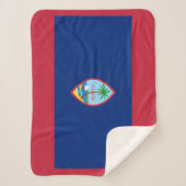 Guam Flag Sherpa Deken (Voorkant)