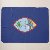 Guam Flag Sherpa Deken (Voorkant (horizontaal))