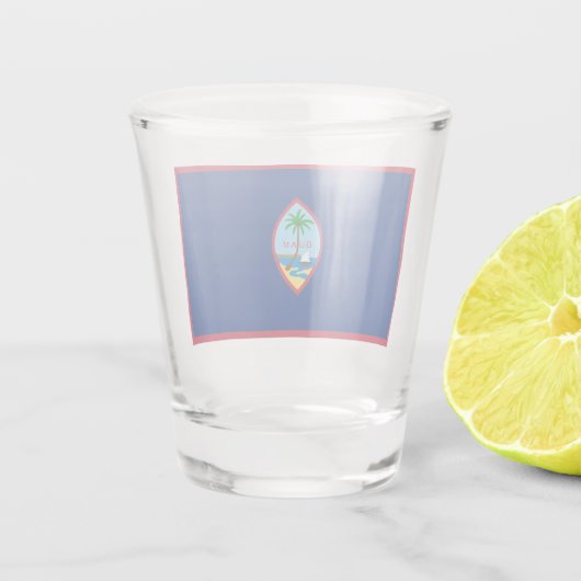 Guam Flag Shot Glas (Achterkant)