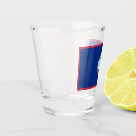 Guam Flag Shot Glas (Links)