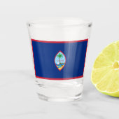 Guam Flag Shot Glas (Voorkant)