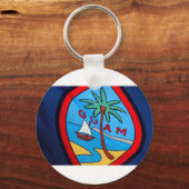 Guam flag sleutelhanger (Voorkant)