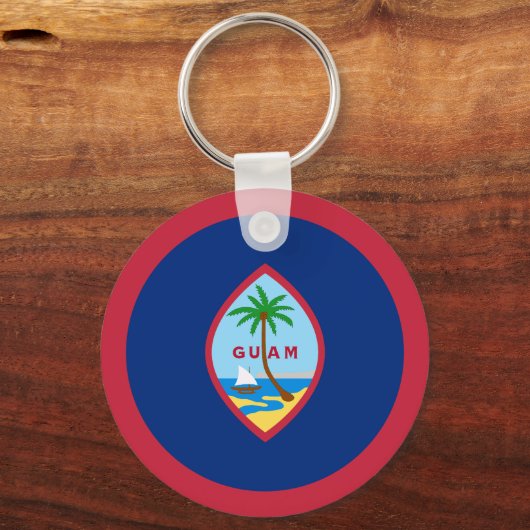 Guam Flag Sleutelhanger (Voorkant)