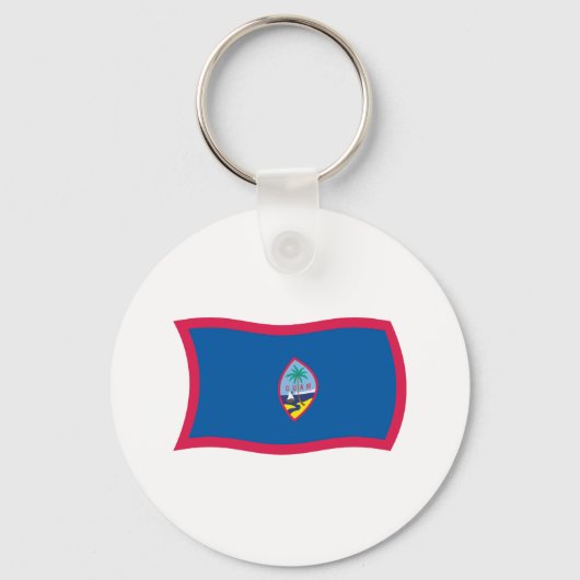 Guam Flag Sleutelhanger (Voorkant)