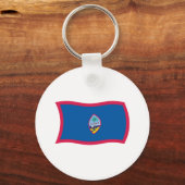 Guam Flag Sleutelhanger (Voorkant)