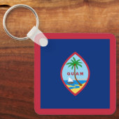 Guam Flag Sleutelhanger (Voorkant)