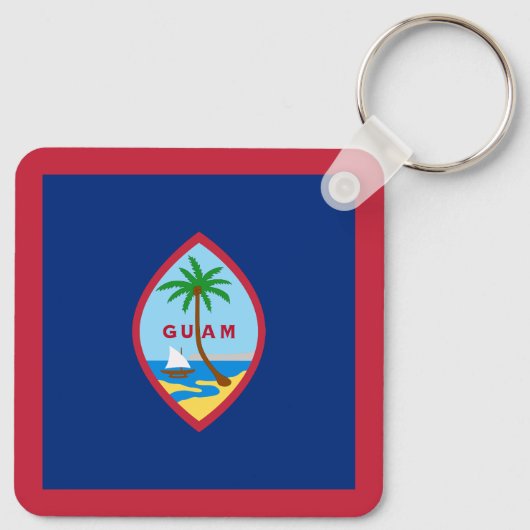 Guam Flag Sleutelhanger (Achterkant)