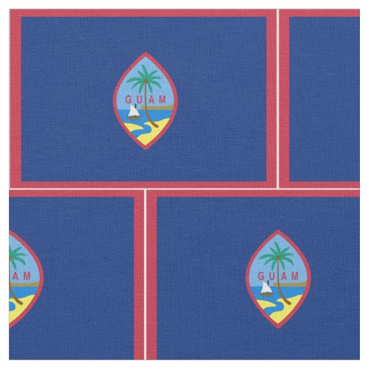 Guam Flag Stof (Close Up)