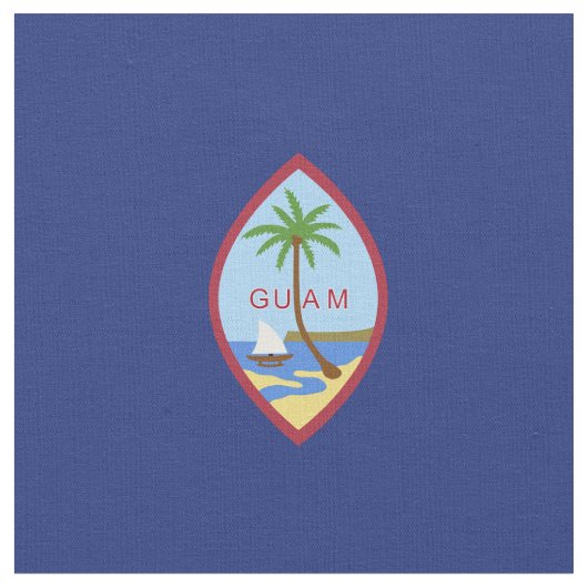 Guam Flag Stof (Close Up)