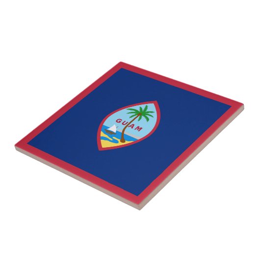 Guam Flag Tegeltje (Zijkant)