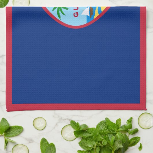 Guam Flag Theedoek (Gevouwen)