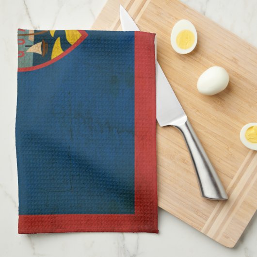 Guam Flag Theedoek (Quarter Fold)