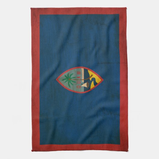 Guam Flag Theedoek (Verticaal)