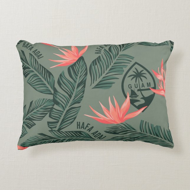 GUAM FLAG TROP PILLOW ACCENT KUSSEN (Voorkant)