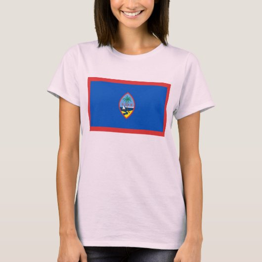 Guam Flag x Map T-Shirt (Voorkant)