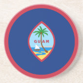 Guam Flag Zandsteen Onderzetter (Voorkant)