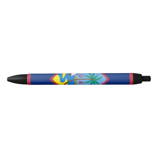 GUAM FLAG ZWARTE INKT PEN (Voorkant)