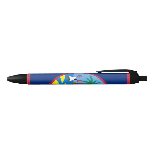 GUAM FLAG ZWARTE INKT PEN (Bovenkant)