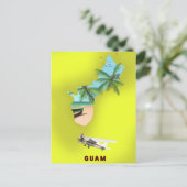 Guam geïllustreerde kaart reisposter (Staand voorkant)
