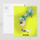 Guam geïllustreerde kaart reisposter (Voorkant / Achterkant)