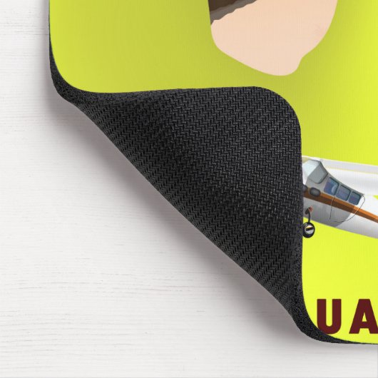 Guam geïllustreerde kaartreisposter muismat (Hoek)