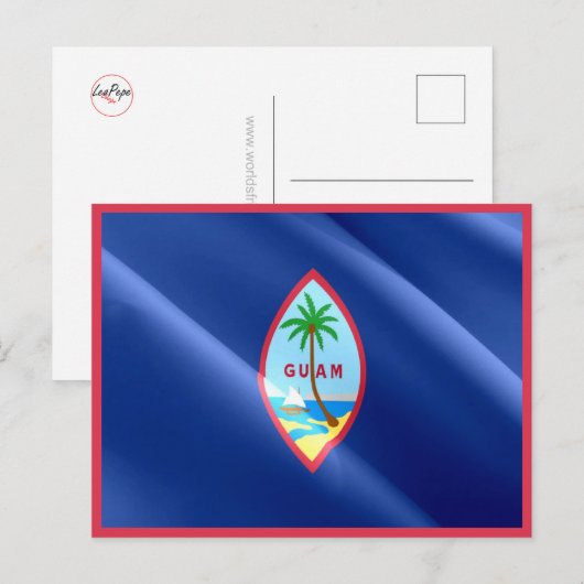 Guam - Golfvlag - Briefkaart (Voorkant / Achterkant)