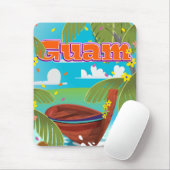 Guam Island-reisposter. Muismat (Met muis)