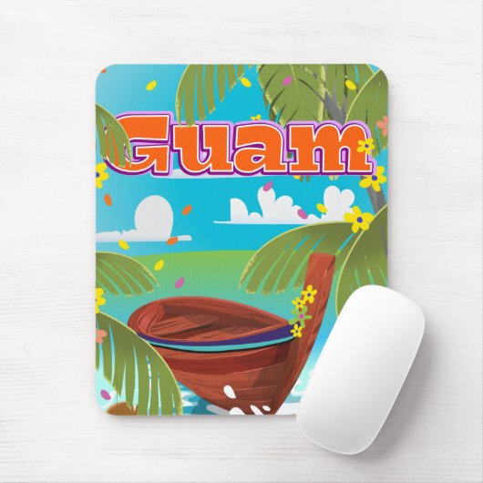 Guam Island-reisposter. Muismat (Met muis)